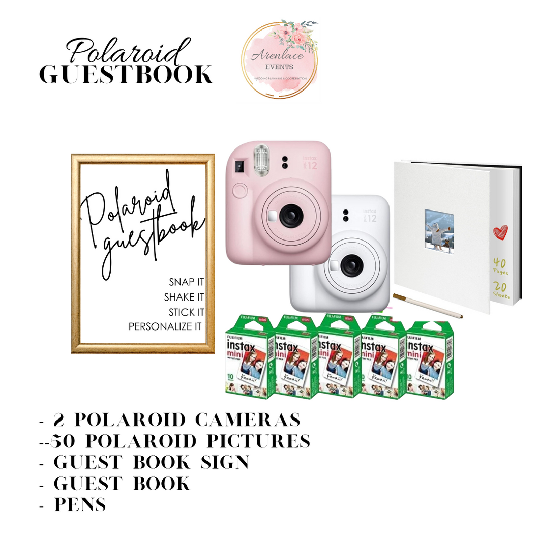 Arenlace Event Rentals Polaroid Guestbook station